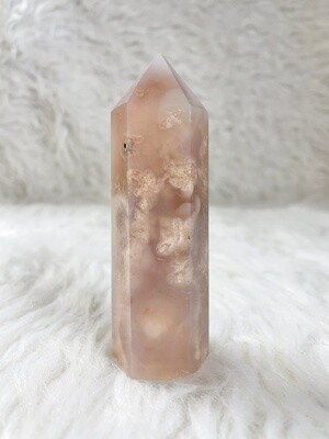 Just Peachy Flower Agate Tower