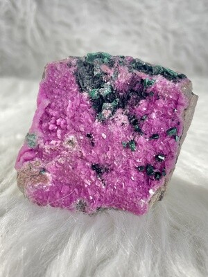 Dreamy Cobaltoan Calcite with Malachite