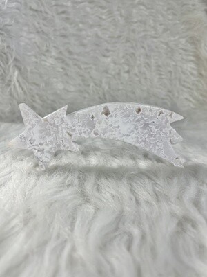Wish Upon a Star White Lace Agate Druzy Star