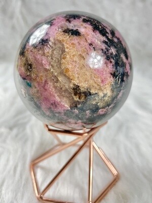 Balancing Love Rhodonite Sphere