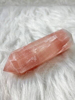 Rose Calcite Tower