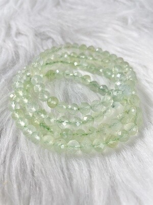 Faceted Prehnite Bracelet