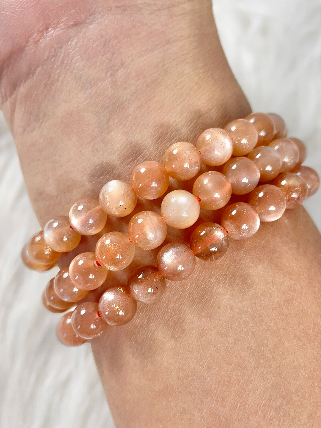 Peach Moonstone Bracelets