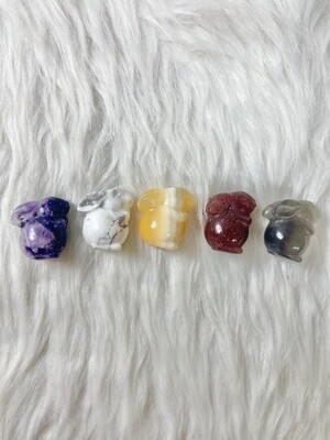 Greedy Bunnies Assorted Crystal Rabbits