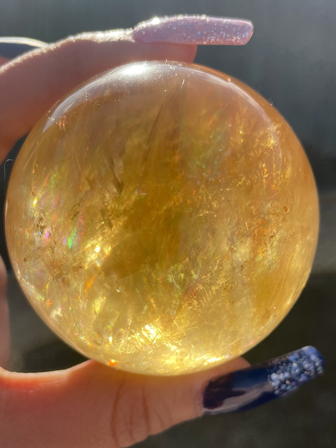 Tidelands Sun Honey Calcite Sphere