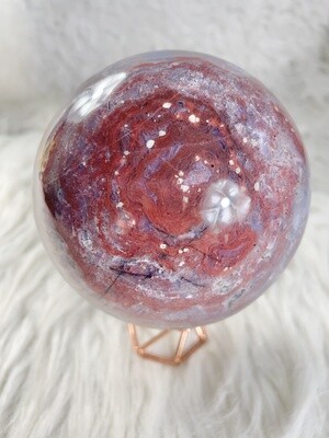 Rosy Ocean Jasper Sphere