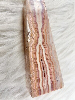 Carnival Vibes Pink Crazy Lace Agate Tower