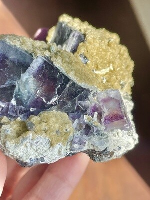 Mountain of Joy Yindu Fluorite with Mica, Chalcopyrite and Quartz