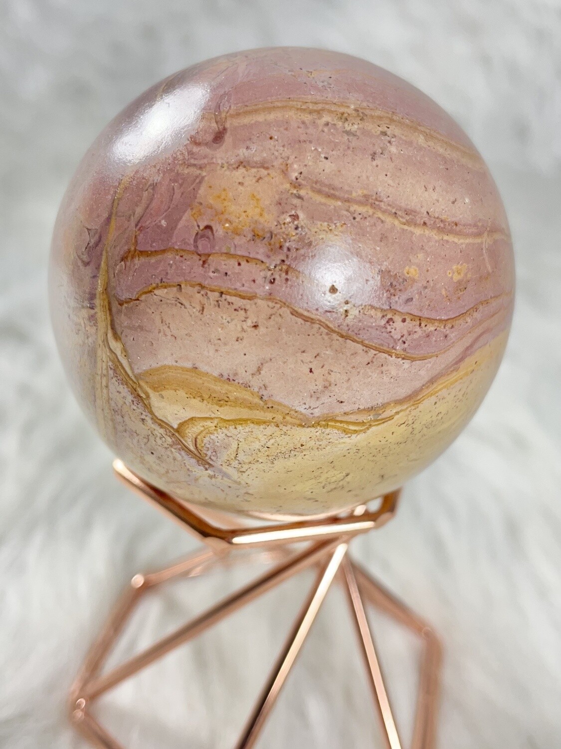 Pink Planet Pink Jasper Sphere