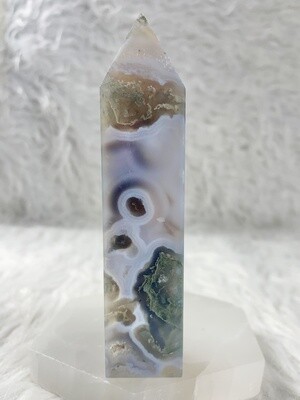 Eyes of the Forest Moss Agate Tower