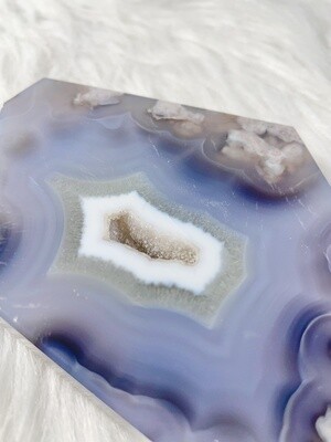 Swimming Pool Blue Flower Agate