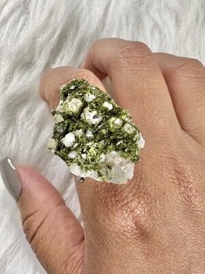 Epidote with Quartz Ring