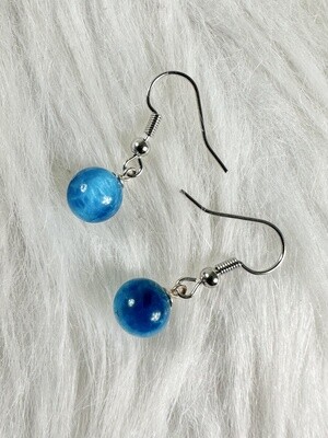 Luminous Blue Apatite Earrings