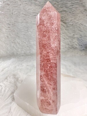 Strawberry Glitter Red Aventurine Tower