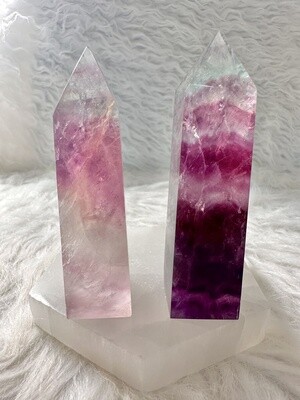 Sister Fuchsia Fluorite Towers