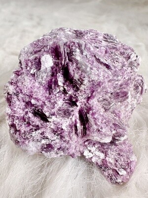 Peace in Glitter Raw Lepidolite
