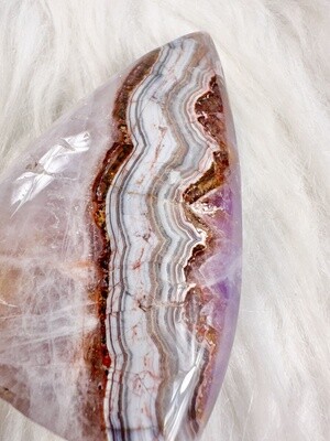 Lavender Waves Mexican Agate Freeform