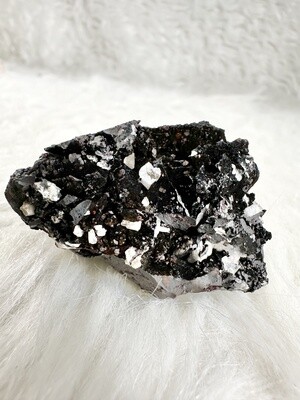 Diamonds in the Rough Diamond Calcite on Matrix