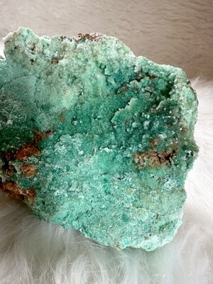 Emerald Glaze Raw Garnierite with Quartz