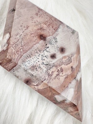 Rose Desert Mookaite on Metal Stand