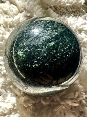 Goth Sparkles Confetti Green Mica Sphere