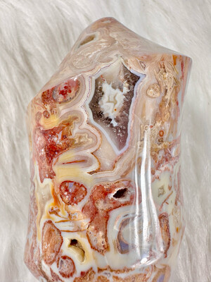 Mrs Potts Pink Druzy Stalactite Jasper Freeform