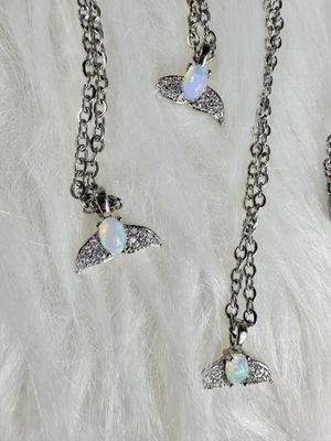 Opal Mermaid Tail Necklace