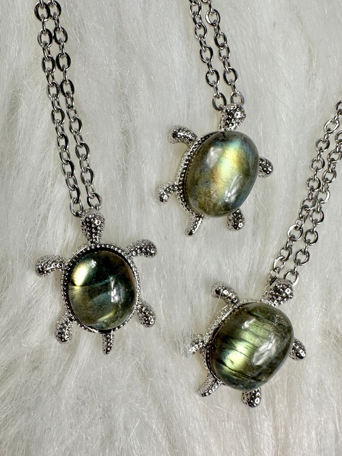 Labadorite Sea Turtle Necklace