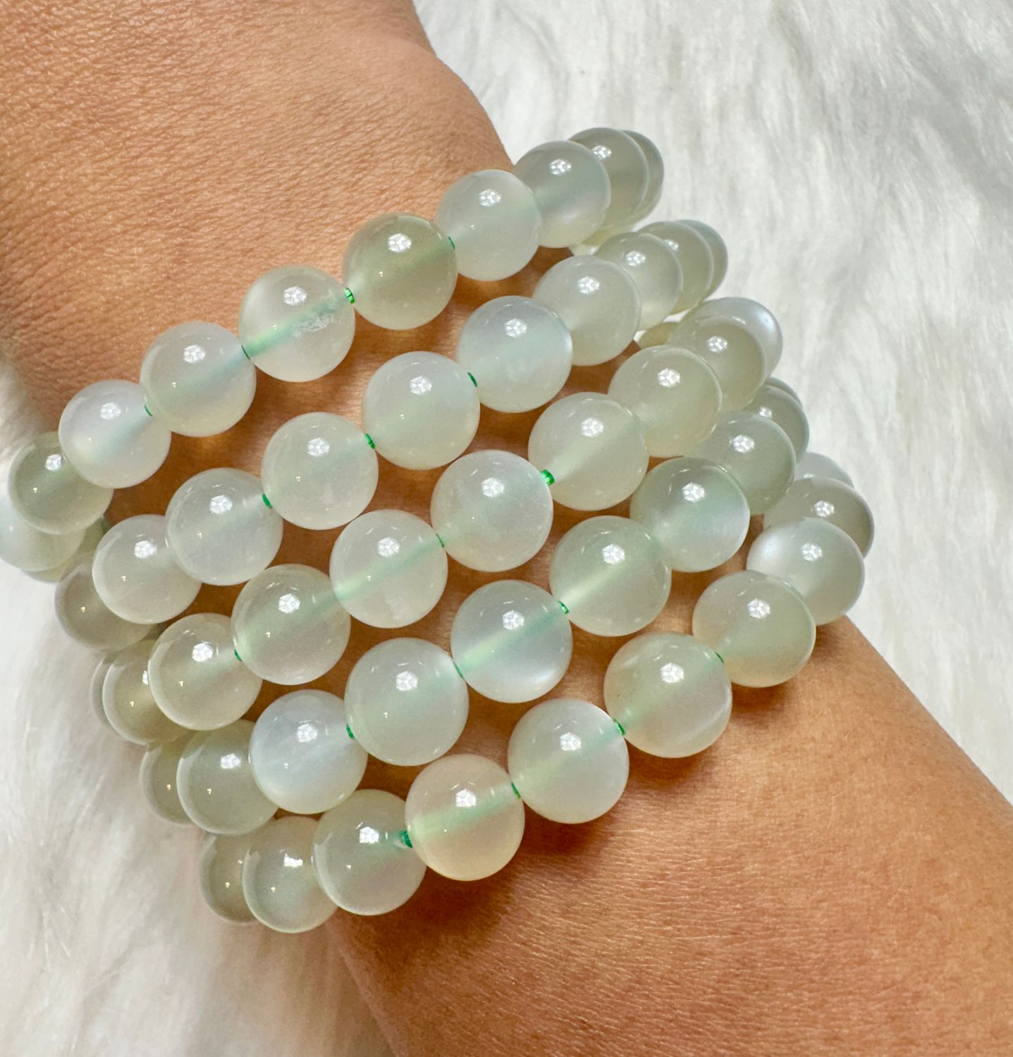 Green Moonstone Bracelet