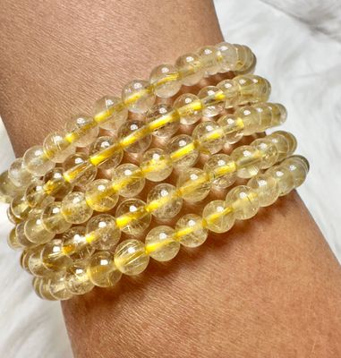 Golden Rutilated Quartz Bracelet