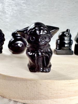 ​Black Obsidian Star Wars Crystal Figurine Set