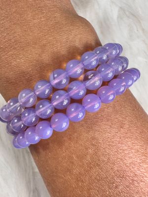 Lavender Moon Quartz Stretch Bracelet