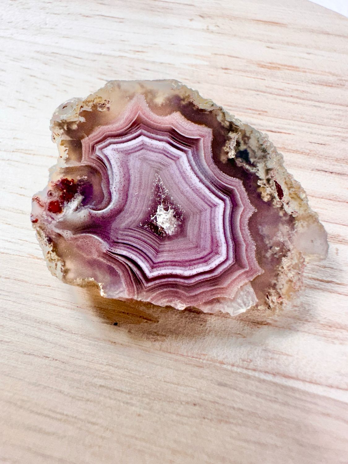 Pink Laguna Agate Slice 