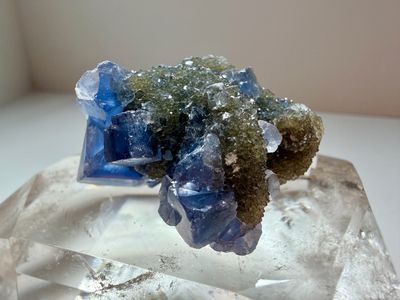 Blue Fluorite on Jelly