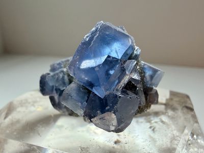 Blue Fluorite on Jelly