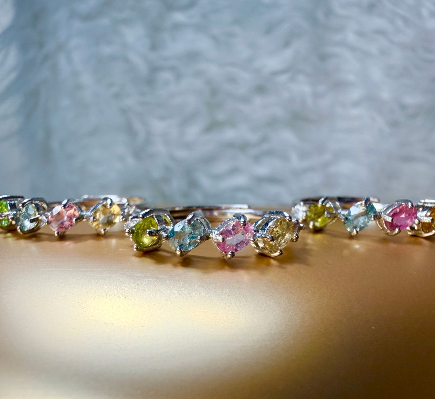 Vibrant Tourmaline Ring on Adjustable Band