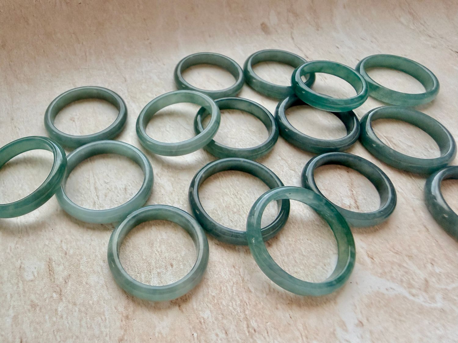 Stackable Jade Band Rings