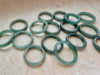 Stackable Jade Band Rings