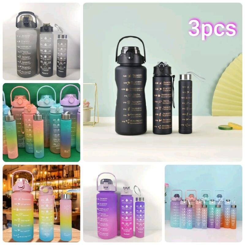 Motivational water Bottles (3 piece set)