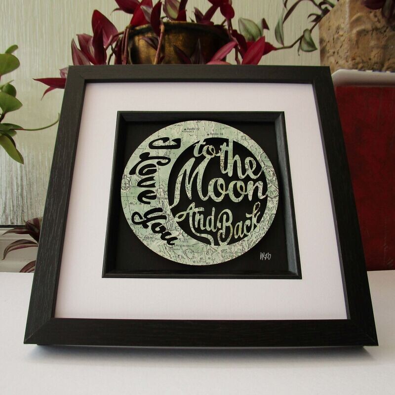 VINTAGE MOON MAP