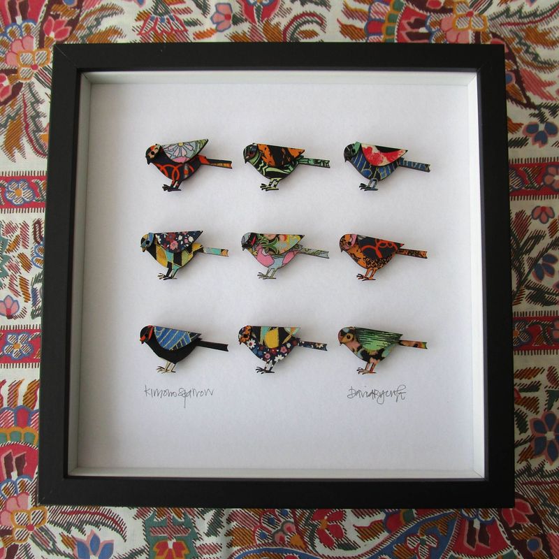 DECOUPAGE SPARROWS