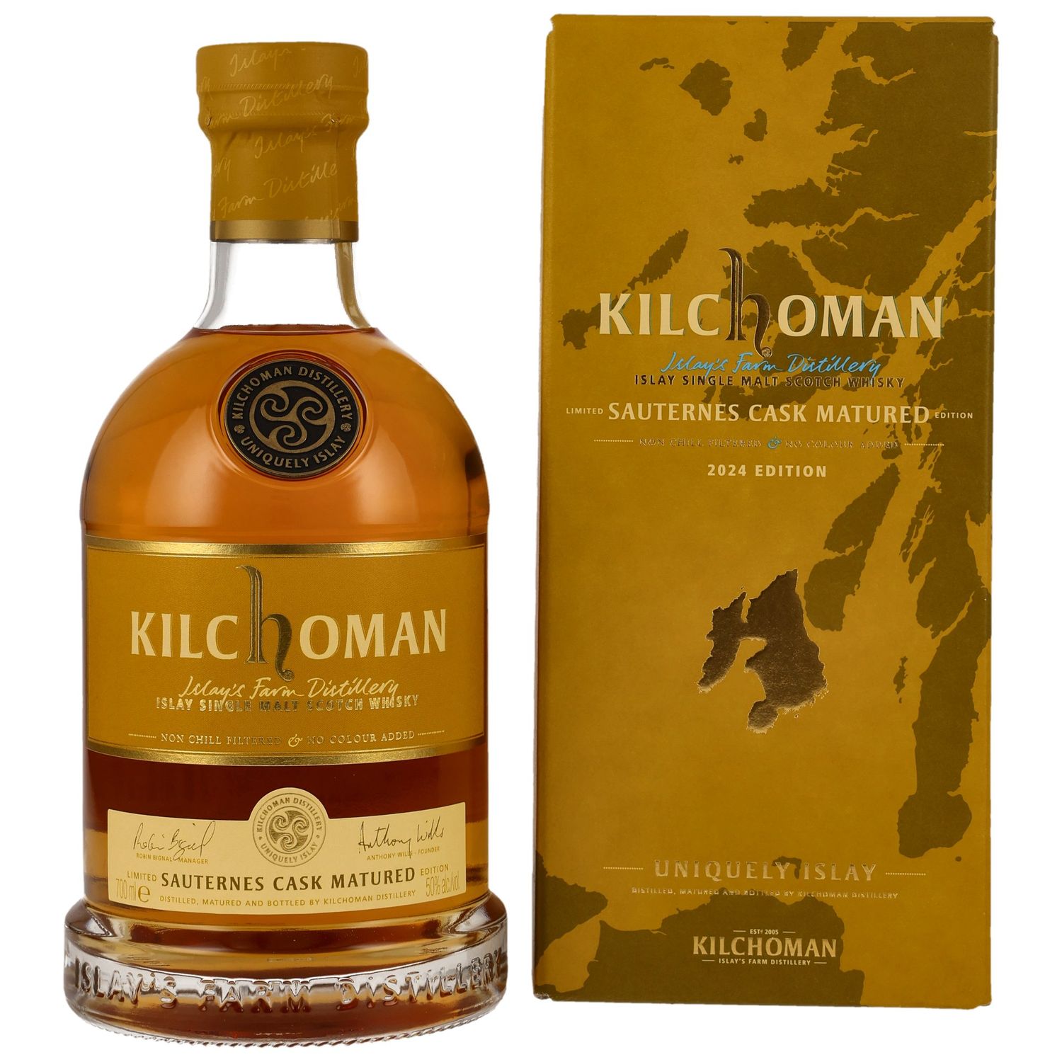 Kilchoman Sauternes Cask Matured 2024 Miniatur