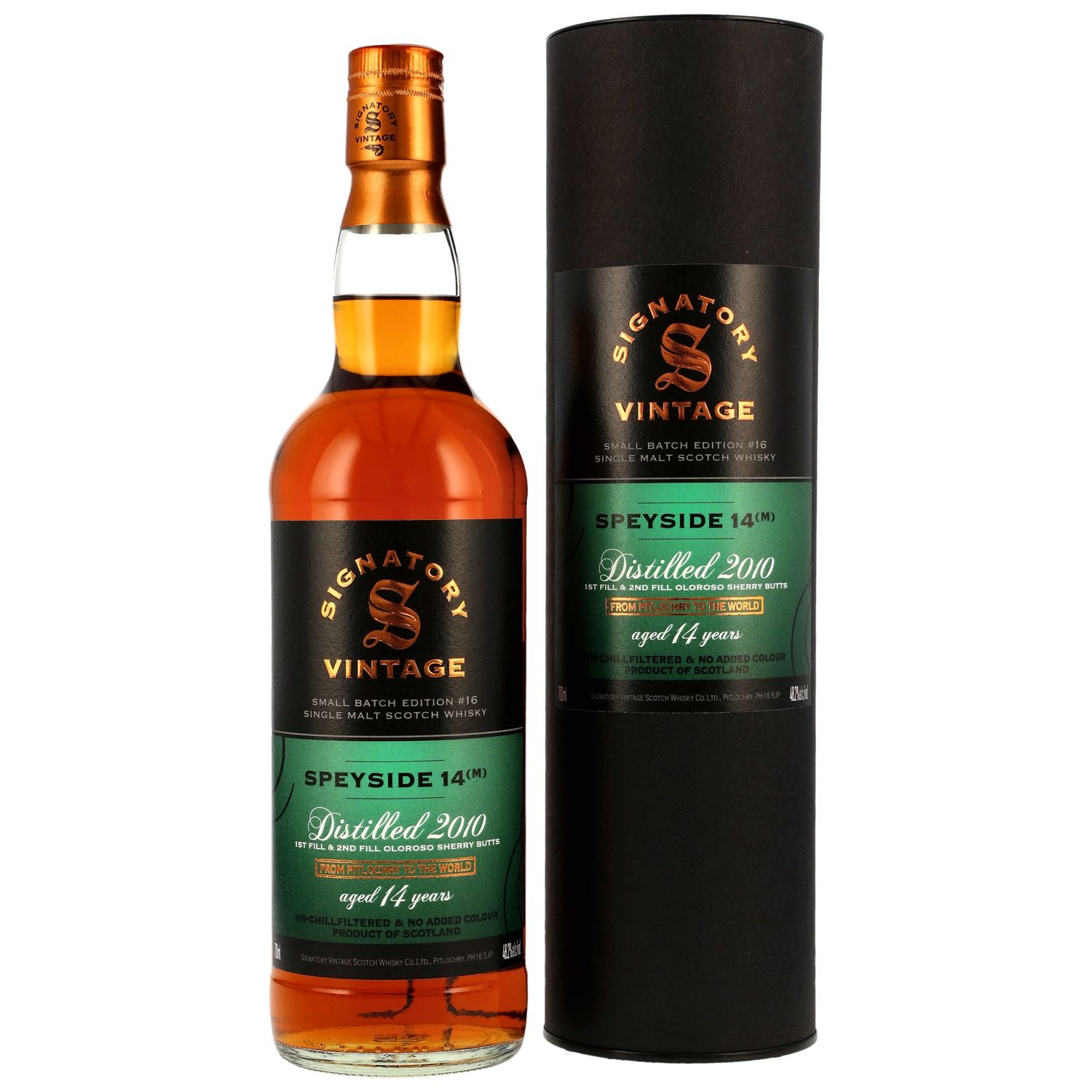 Secret Speyside (M) 2010/2025 - 14y.o. Signatory Small Batch Miniatur