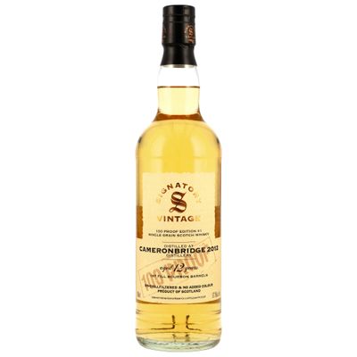 Cameronbridge 12 Jahre - Signatory Vintage 100 Proof Miniatur