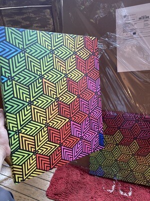 Triangle Rainbow Canvas Prints 16x20