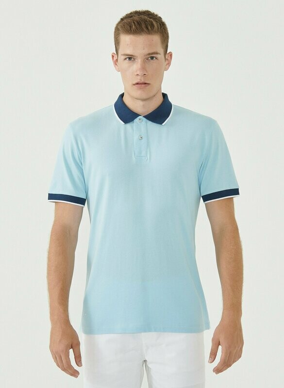 Organication Poloshirt hellblau Organication Poloshirt hellblau