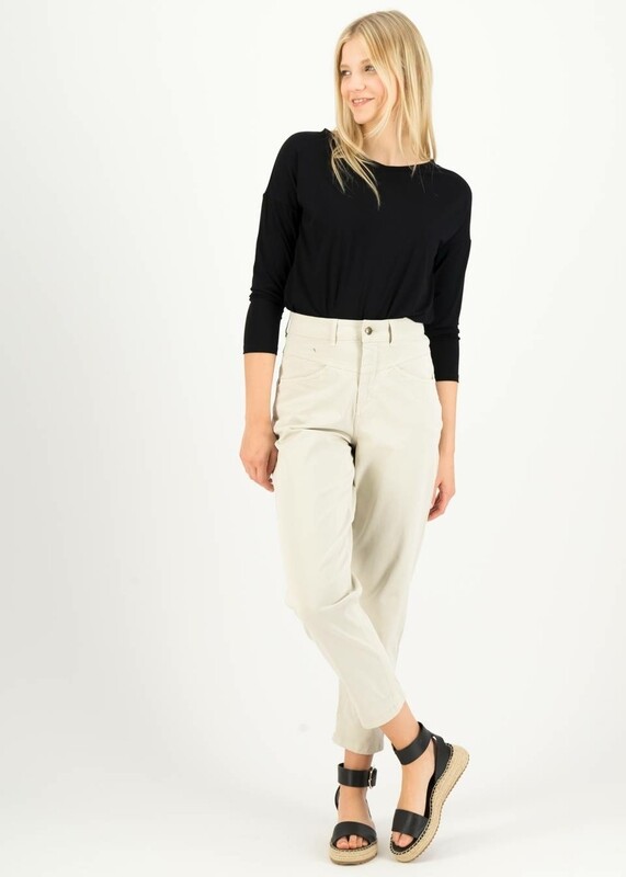 Blutsgeschwister Hose Blutsgeschwister Hose "Boyfriend High Waist Mom" creme