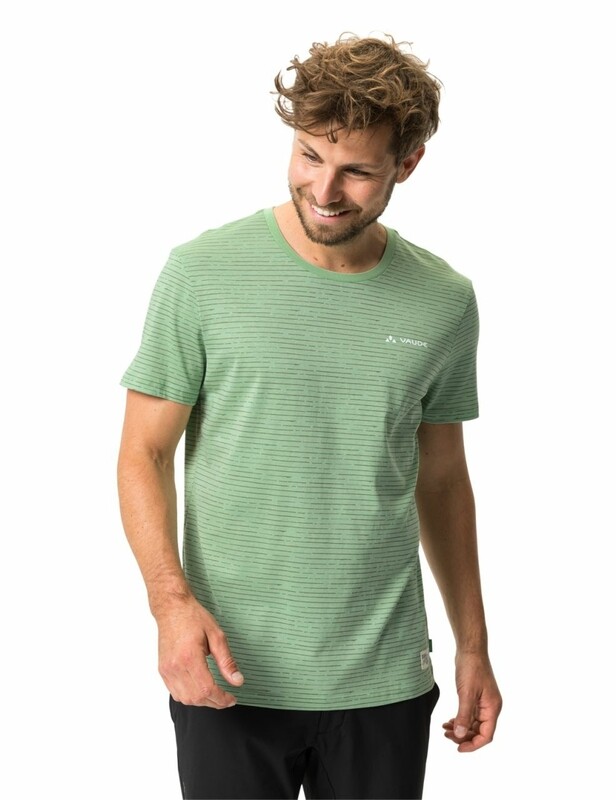 VAUDE T-Shirt grün/gestreift 