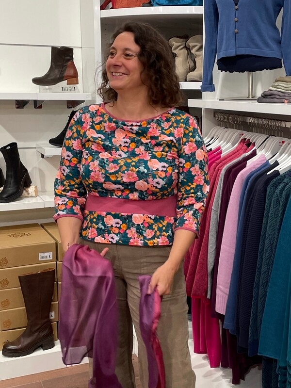 Miranda Merra Shirt Miranda Merra Shirt "Pink Flower" pink bunt/geblümt
