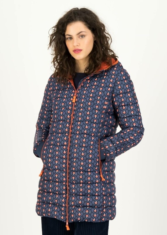 Blutsgeschwister Steppjacke Blutsgeschwister Steppjacke "Luft und Liebe" blau/gemustert